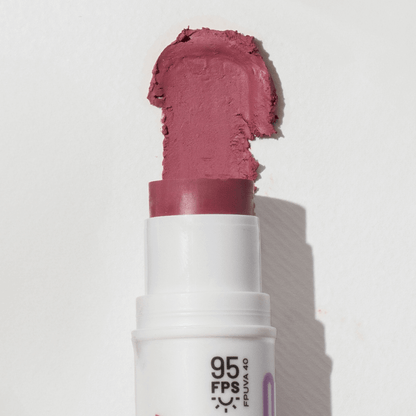 Bastão 3 em 1 Blush, Batom e Sombra FPS 95